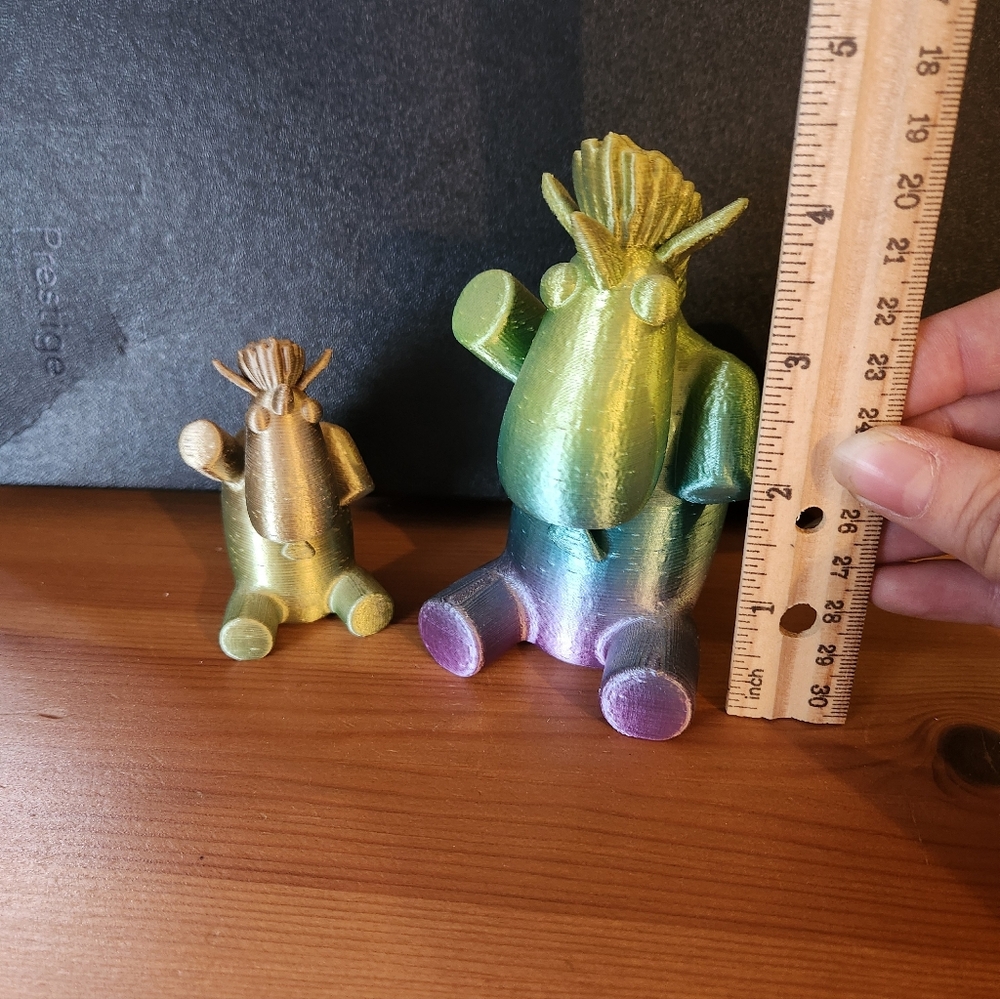 Pair Of 3d Printed Unicorns